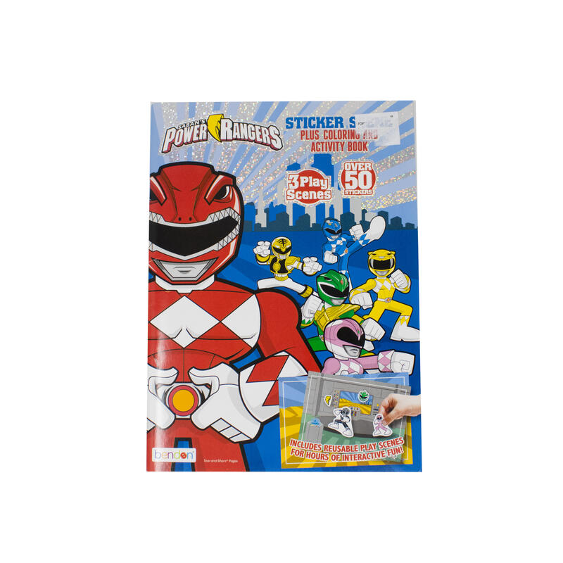 Power Rangers Sticker Coloring and Activity Book