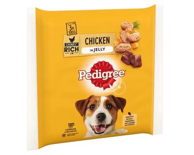 Pedigree Chicken In Jelly Chunks 3x100g