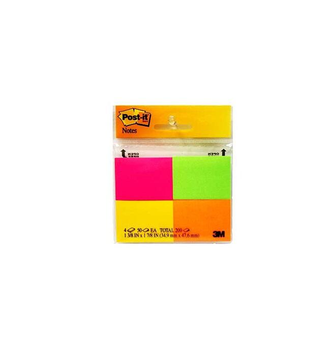 Post it Original Notes 4 Pack 1.5'' x 2''