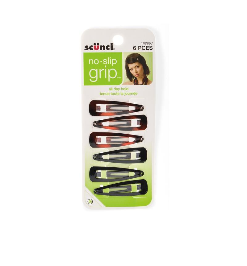 Scunci Color Match Snap Hair Clips No Slip Grip 6ct | M&C Drugstore
