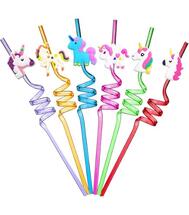 Unicorn Paper Party Straws Assorted: $0.00