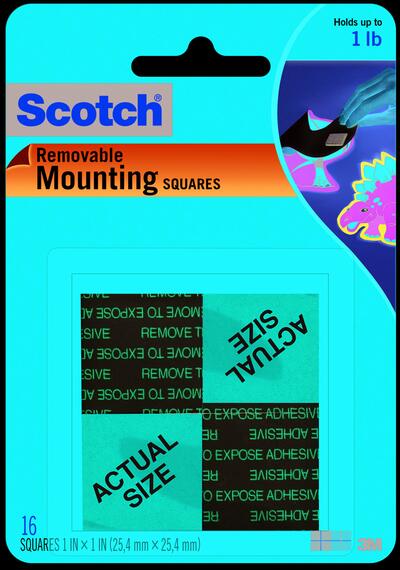 Scotch Removable Mounting Squares: $7.00