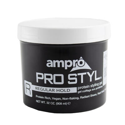 Ampro Pro Styl Protein Styling Gel Black Regular Hold 32oz
