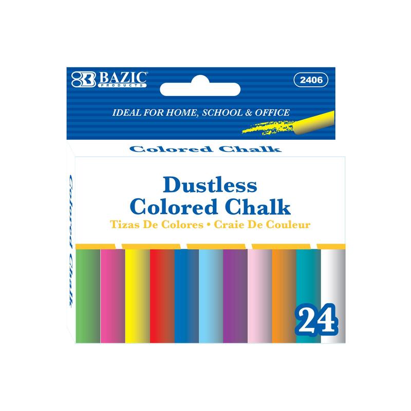 Bazic Dustless Colored Chalk 24 ct: $5.00