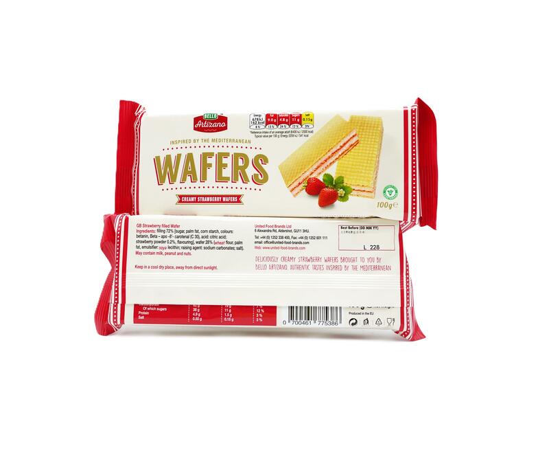 Bello Wafers Strawberry 100gm