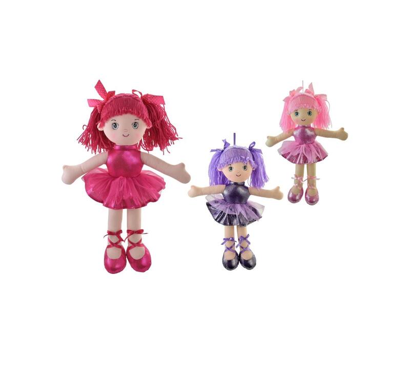 Plush Glitter Ballerina Dolls 40cm