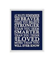 Always Remember Quote Wall Art: $12.00