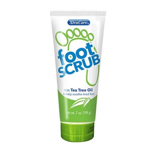 XTRACARE FOOT SCRUB WHIT TEA TREE OIL 7oz/198g