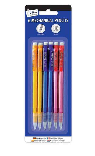 Just Stationery Mechanical Pencils 6pk