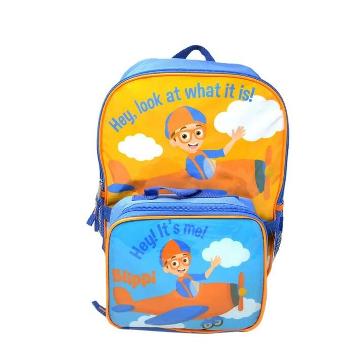 Blippi Backpack With Lunch Bag