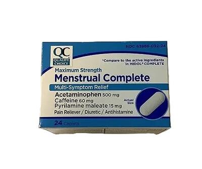 QC Maximum Strength Menstrual Complete 24 Caps: $8.00