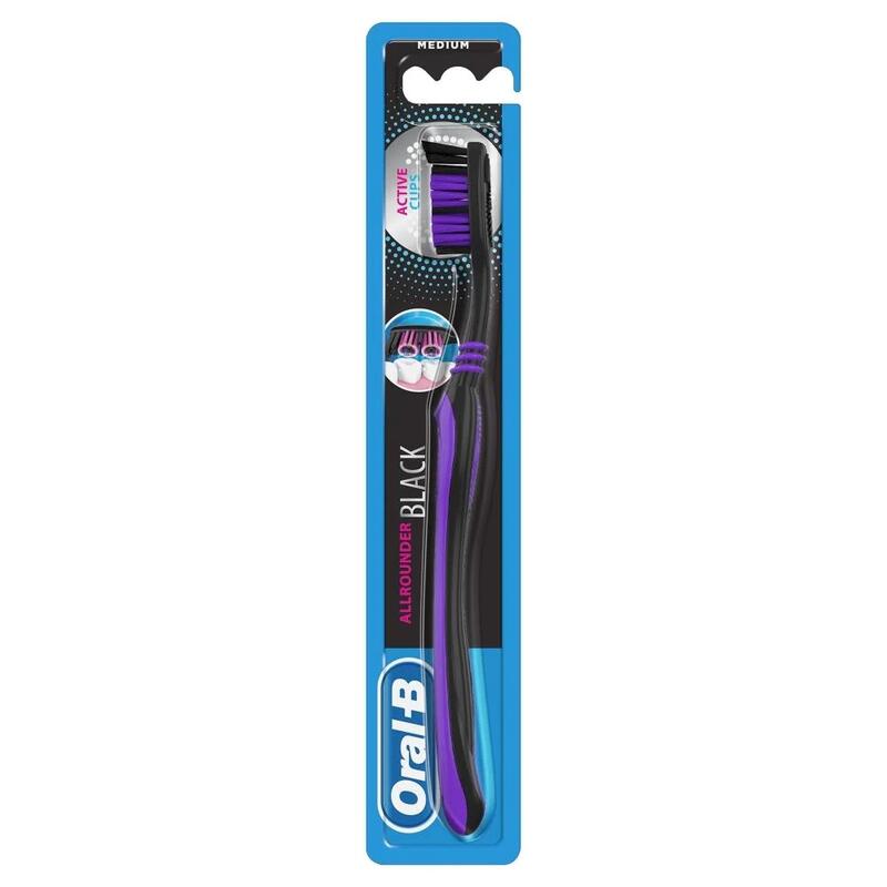 Oral B Allrounder Black Toothbrush Medium