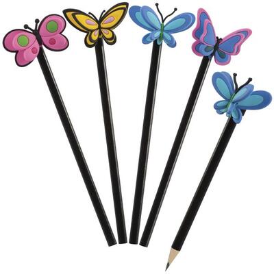 Pencils With Butterfly Toppers