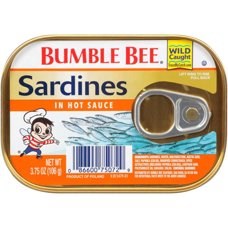 Bumble Bee Sardines In Hot Sauce 3.75oz