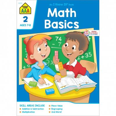 School Zone Curriculum Workbooks Math Basics Grade 2: $5.00