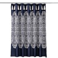 Lush Decor Navy Boho Medallion Shower Curtain 72x72 1ct: $0.00