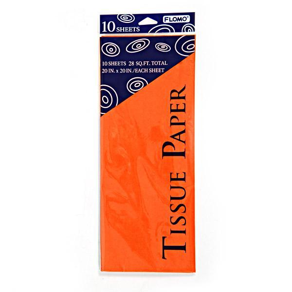 Orange Tissue Paper Sheets, 10ct