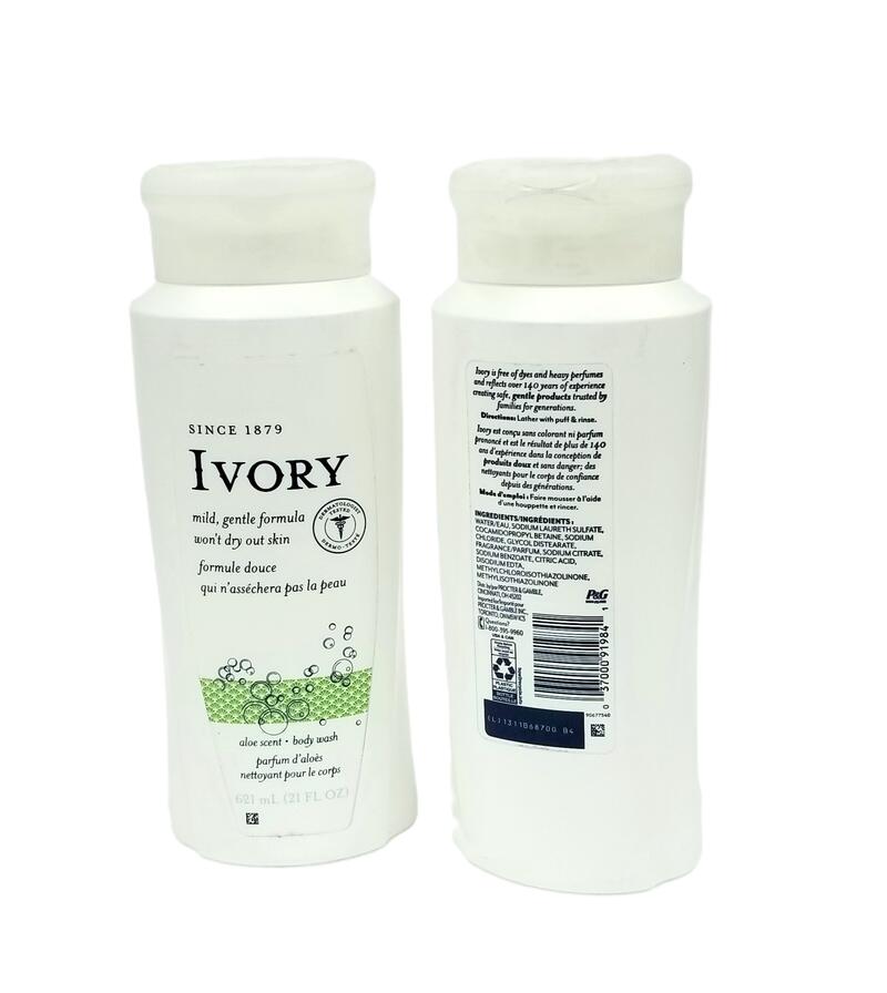 Ivory Body Wash White Aloe 21oz