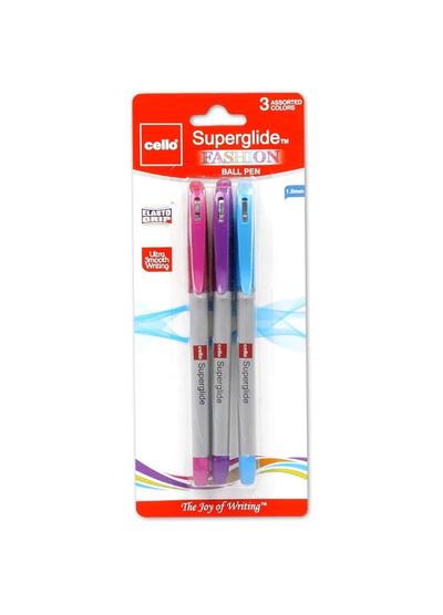 Cello Pens Fashion Color Ink 1.0mm 3 count