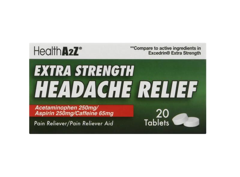 Health A2Z Headache Relief Xtra Strength 20 count