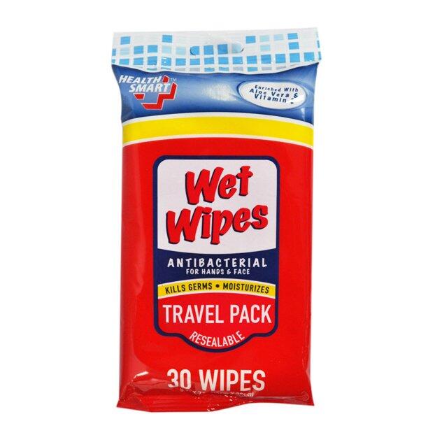 Health Smart Antibacterial Travel Pack Wet Wipes 30 count: $5.00