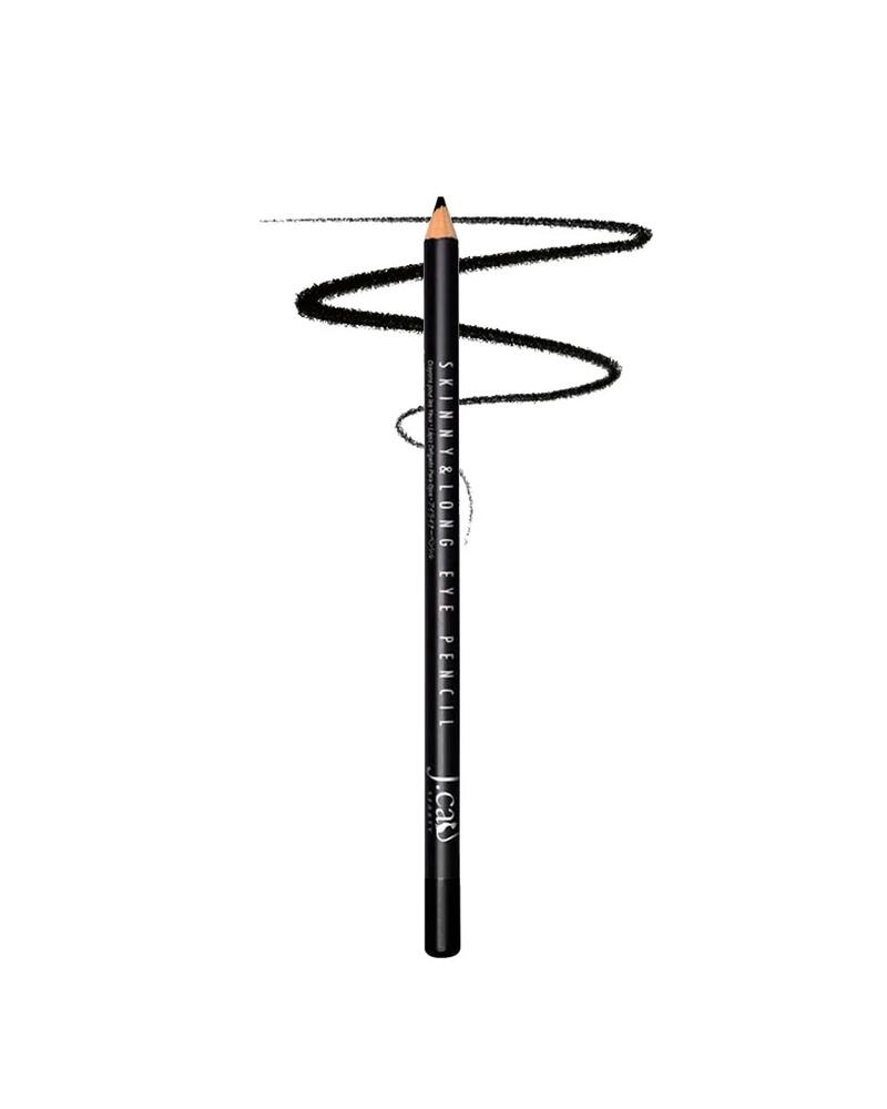 J.Cat Skinny & Long Eye Pencil Bulk Black 1 count