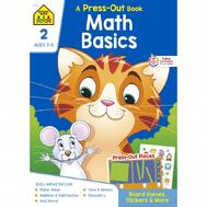 School Zone Press Out Ages 7 to 8 Math Basics Book2: $14.00