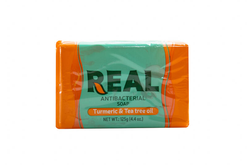 Real Antibacterial Soap Turmeric & Tea Tree Oil 125g: $3.95