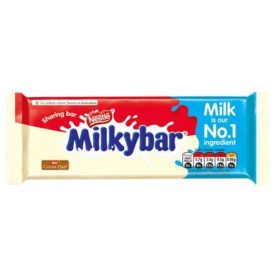 Nestle Milky Bar 90g: $6.50
