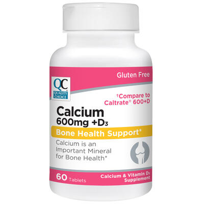 QC Calcium 600mg With Vitamin D 60ct