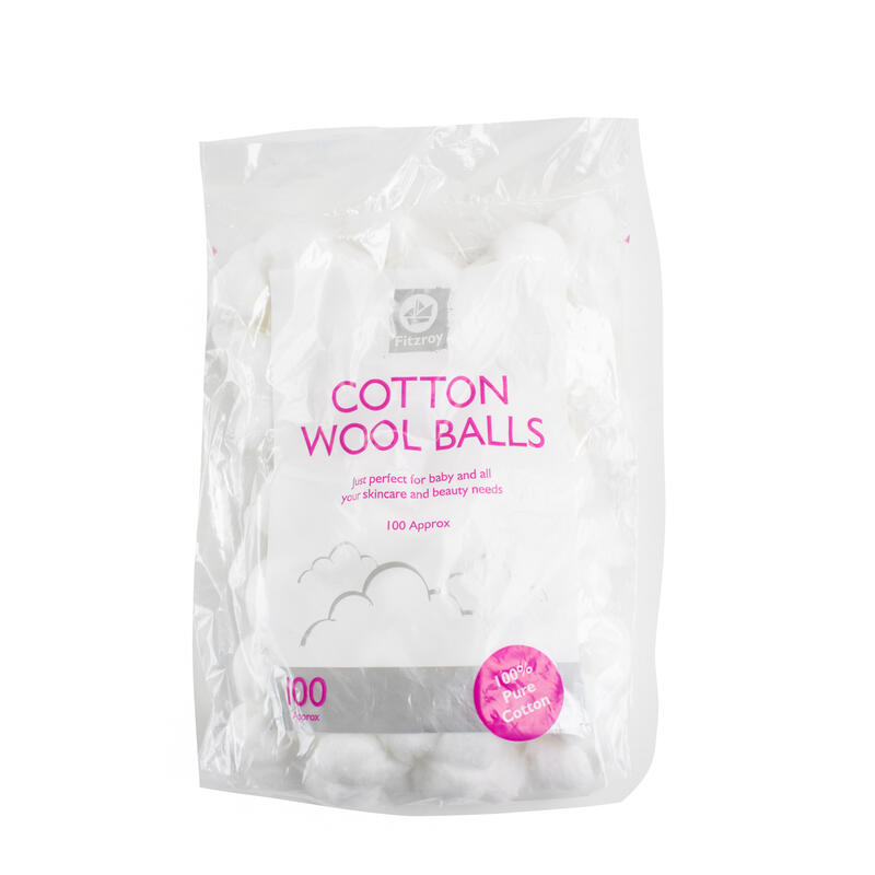 Fitzroy Cotton Wool Balls 100 count: $5.00