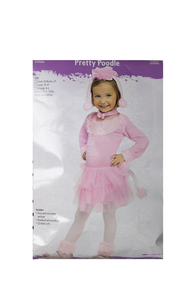 Pink Poodle Costume Toddler Small 24Mnths
