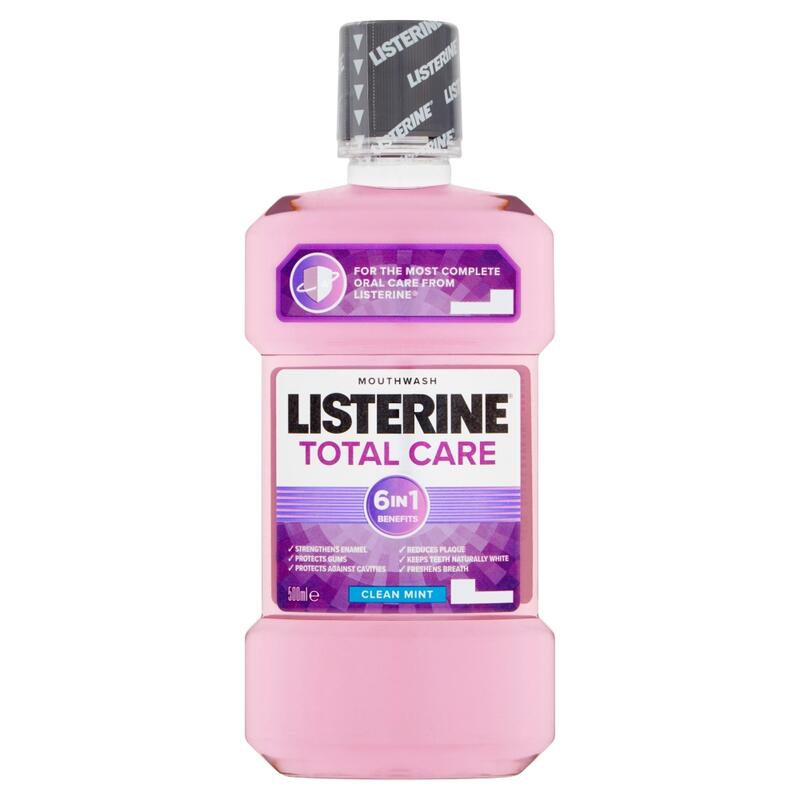 Listerine Total Care Clean Mint Mouthwash 500ml