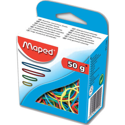 Maped Colored Rubber Bands 50g