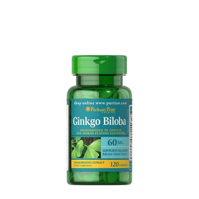 Puritan's Pride Ginkgo Biloba Standardized Extract 60 mg 120 Softgels: $28.00