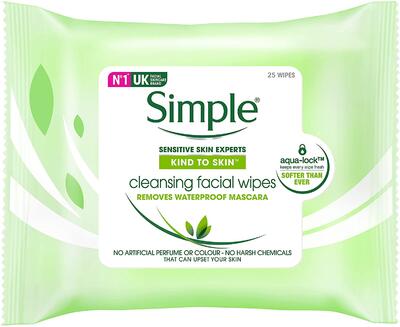Simple Clear + Matte Cleansing Wipes 20ct