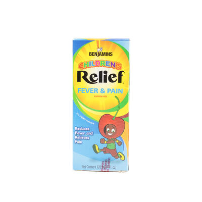 Benjamins Childrens Fever And Pain Relief Cherry 120ML