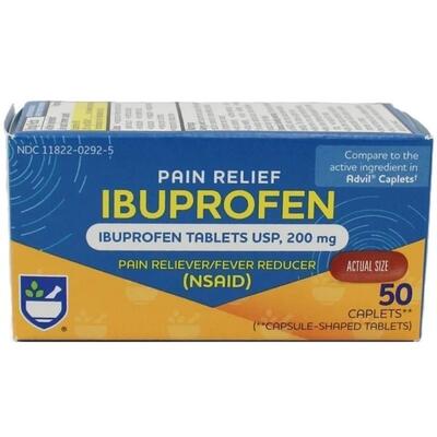 Rite Aid Ibuprofen Caplets 50ct