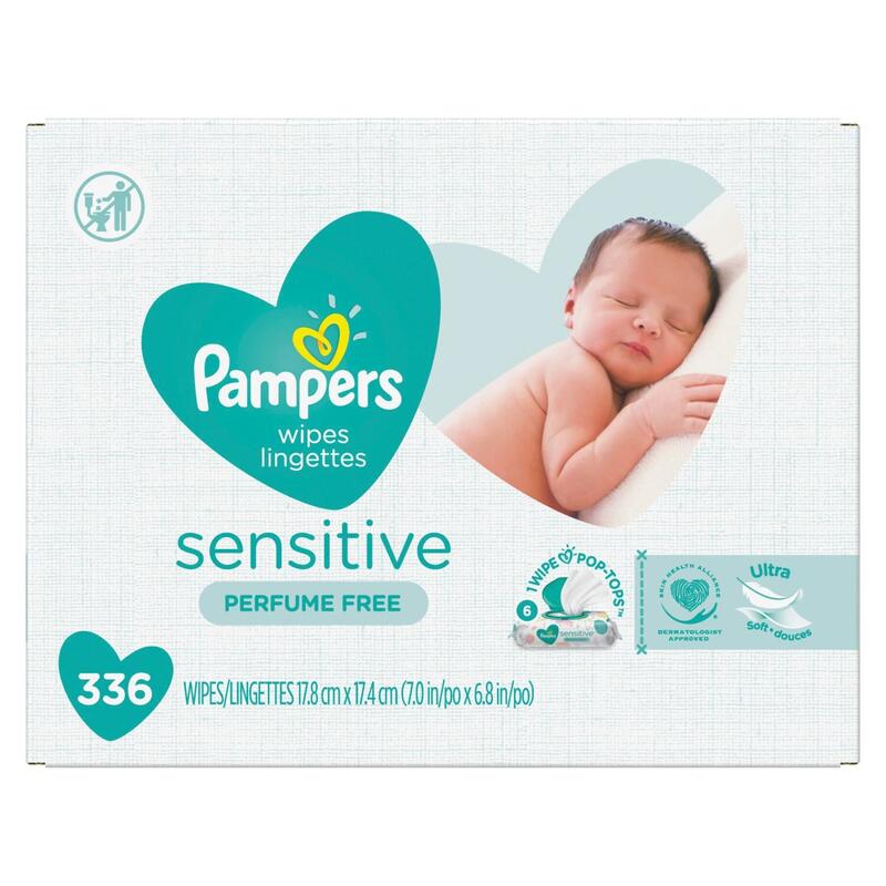 Pampers Baby Wipes Fragrance Free 6ct: $1.00