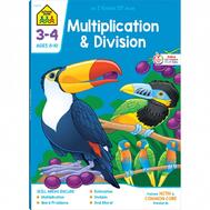 School Zone Workbooks Multiply and Divide Grades 3-4: $9.00