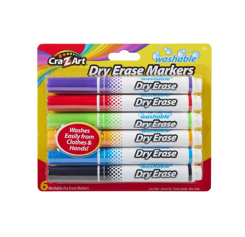 Cra-Z-Art Kids Dry Board Erase Markers 6 count