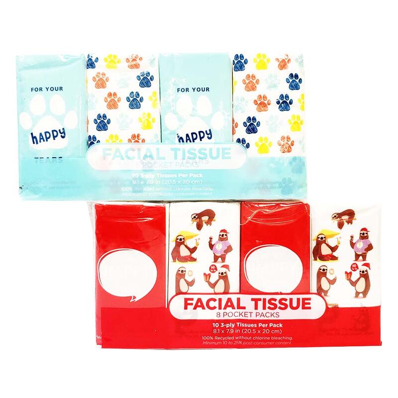 Halsa Facial Tissue Pocket Size Assorted 8 pack: $6.00