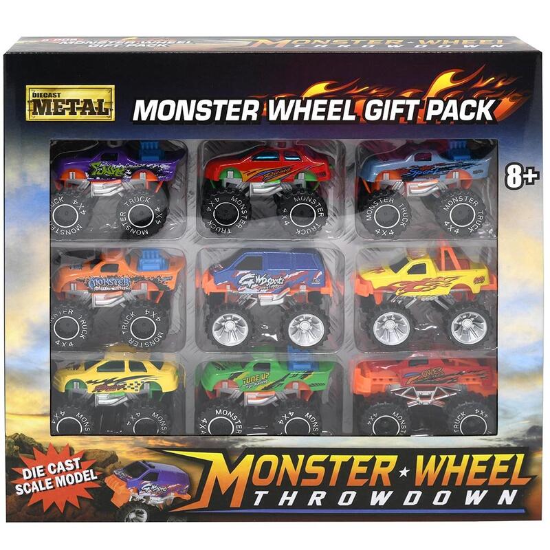 Diecast Metal Monster Wheel Gift Pack