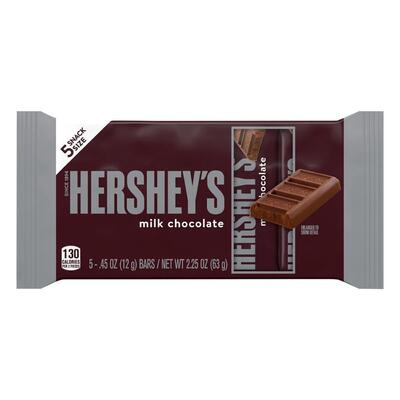 Hershey's Milk Chocolate Snack Size 5ct 2.25oz: $5.00