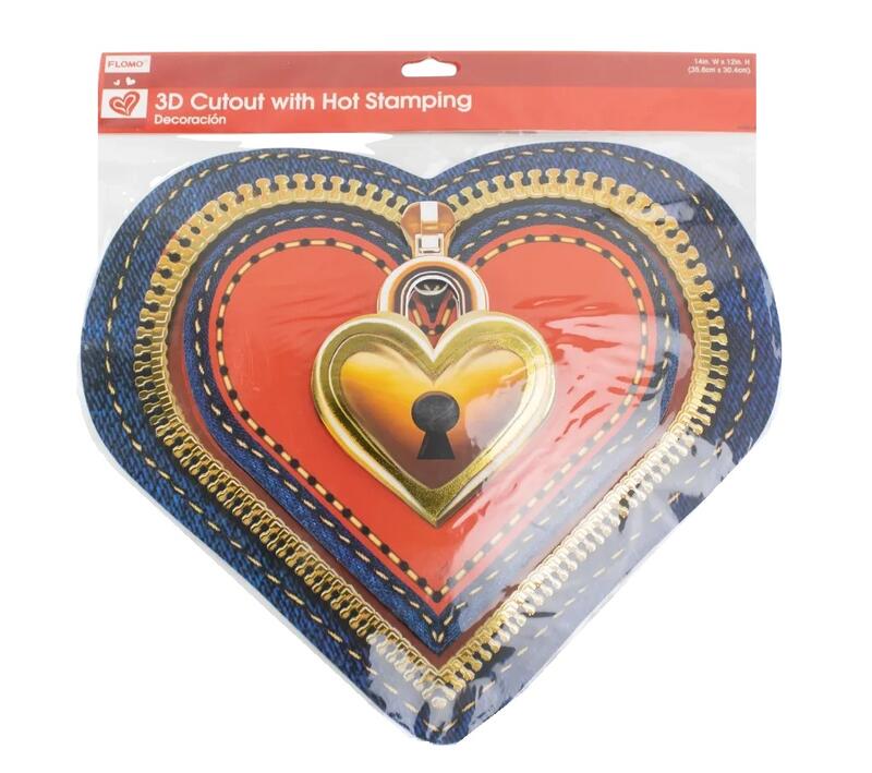 3D Cutout With Hot Stamping Decoration