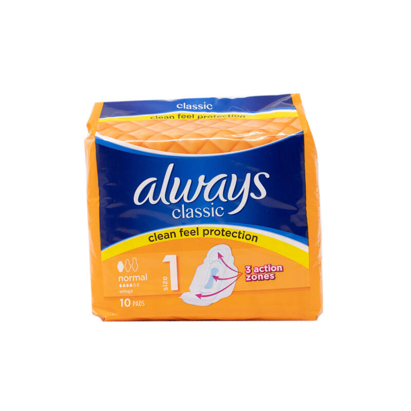 Always Classic Pads With Wings Normal Size 1 10 count: $10.00