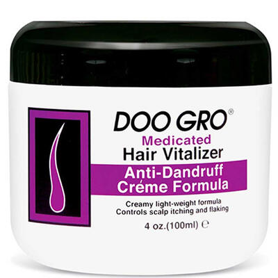 Doo Gro Medicated Hair Vitalizer Anti-Dandruff Creme Formula 4oz