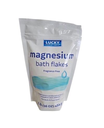 Lucky Super Soft Epsom Salt Magnesium Bath Flakes 16oz