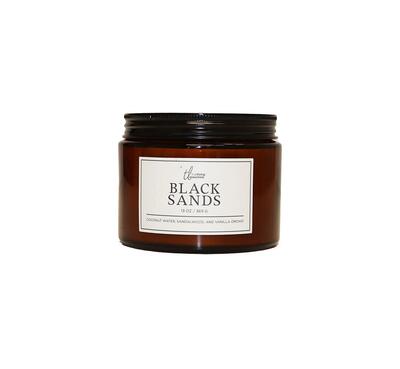Jar Candle True Living Essentials 3 Wick Black Sands 13oz