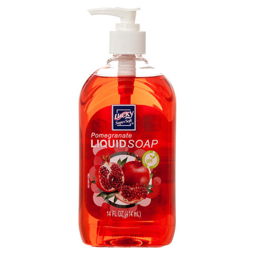 Lucky Super Soft Clear Liquid Pomegranate 14oz